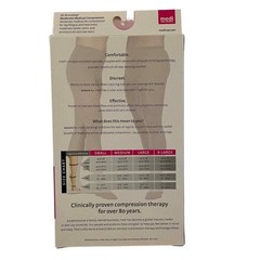 Medi Assure Compression Stocking SiliconeDot Band Thigh Beige 20-30 mmHg Reg