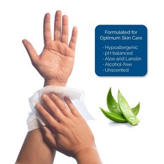 TENDERProtect® Adult Wipes with Aloe, Extra-Large Washcloth (9×12) for Incont…