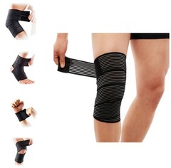 Elastic Knee Wrap Compression Bandage Support for Ankle, Joint Pain, Sports