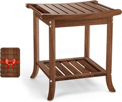 Teak Shower Benches for Inside Shower – Waterproof Wood Shower Stool…