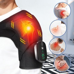Electric Heated Shoulder Massager with Vibration Massage Brace Joint Pain Relief