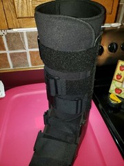 Ankle Foot Stabilizer Boot Brace Tall Cam Walker fits Men 4.5-7 Women 6-8