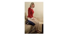 Carex Upeasy Seat Assist Self-Powered Adjustable Lifting Cushion Blue/Black