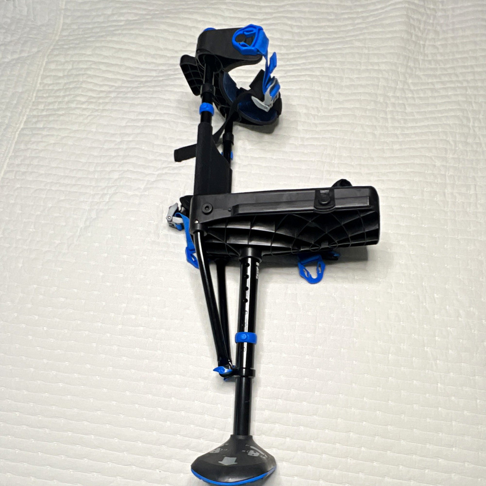 iWALK Hands Free Crutch Adjustable Height Adult Manual Knee Crutch Black one use