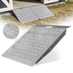 VNN 29″ x 24″ Shed Ramp – Slivery Loading Ramp for Riding Mower 900 LB Capacity