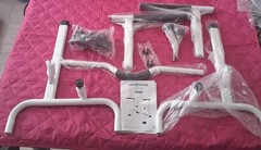 Toilet Safety Rails, Adjustable Height & Width, 350 lb, Elderly & Handicap