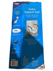 Carex Health Brands White Toilet Safety Bar Aluminum/Plastic 11 in. H X 21 in. L