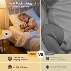 Bedwetting Enuresis Alarm Wireless for Boys and Girls, Compact & Comfortable NEW