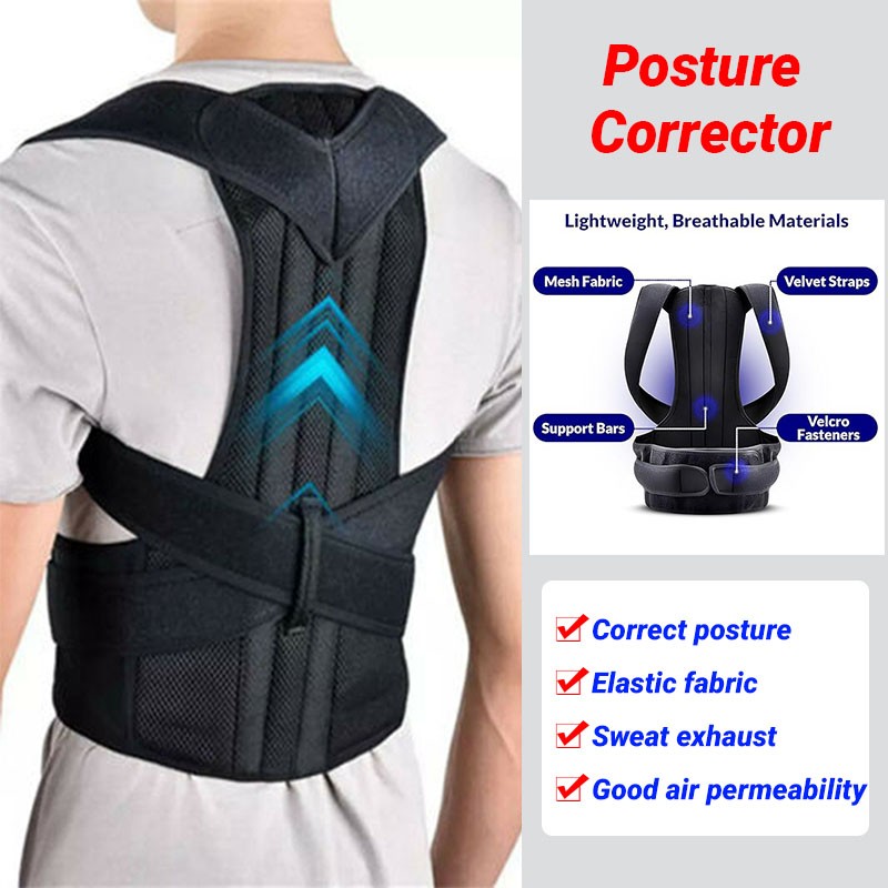 Comfortable Posture Improvement Corrector Full Back Pain Relief For Women/Men