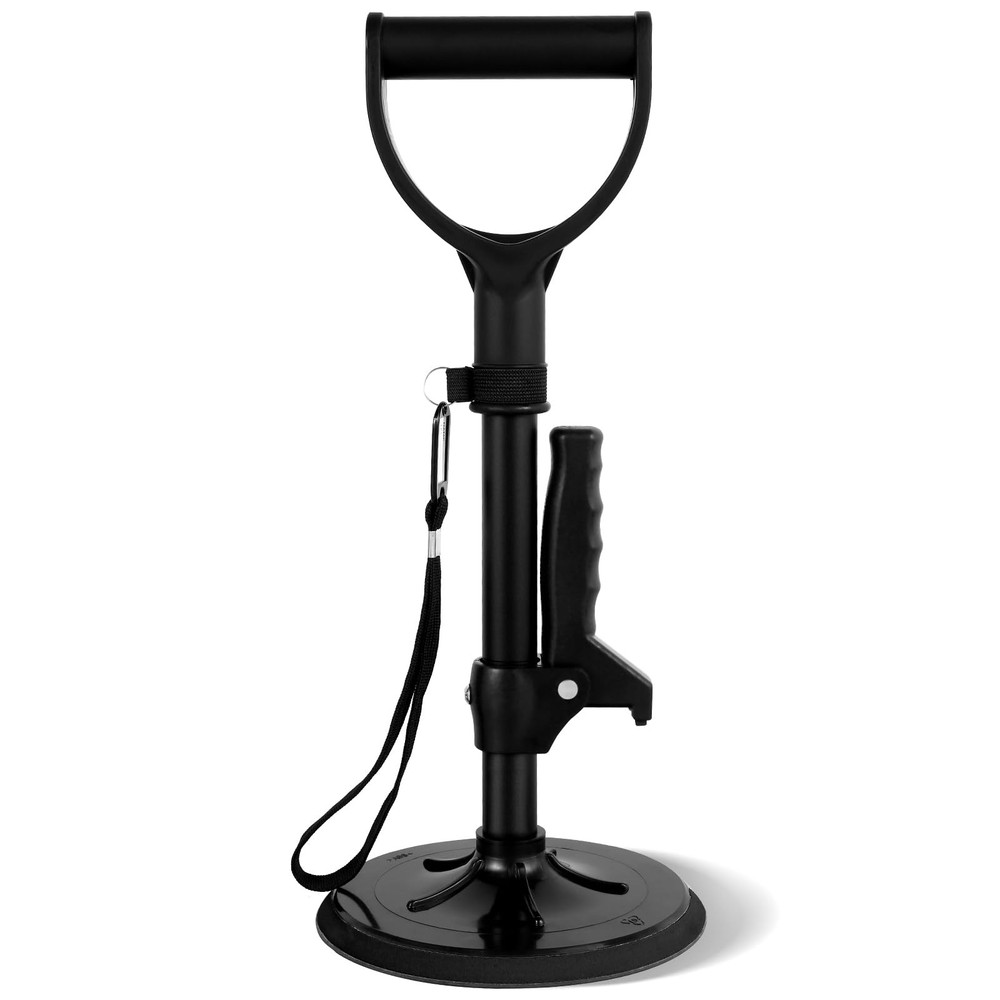 Black Adjustable Standing Assist Device Slip Elderly Floor Lift Mobility Tool
