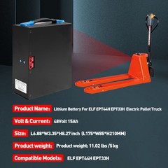 48V 10Ah/15Ah Lithium Battery for EPT40H EPT33H Electric Pallet Jack/ Wheelchair