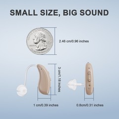 JINGHAO Digital Hearing Amplifier Rechargable Behind Ear Sound Enhancer Device