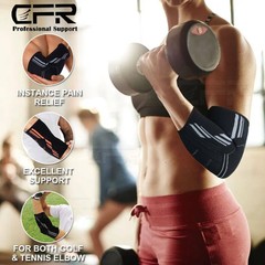 Copper Elbow Brace Compression Support Sleeve Arthritis Tendon Joint Pain Wrap