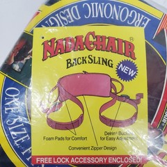 Nada Chair Back-Up Lumbar Back Support Sling Brace Office Games Concerts