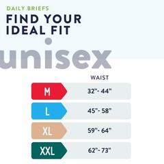 Prevail Nu-Fit Adult Briefs X-LARGE 59-64in Case of 60