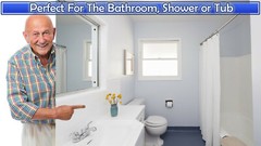 Large Suction Cup Grab Bar 17″ Shower Bathroom Safety Grip Hand Rail Assist Bar