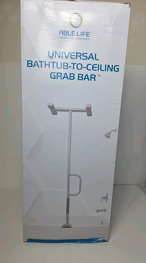 Stander Wonderbar Able Life Bathtub Pole Safety Rail Tub Grab Bar Handle 8145