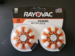 RAYOVAC 16-Pack Size 13 Hearing Aid Batteries RAY-26602 BB 10/2027