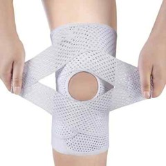 Knee Brace Adjustable Compression Support with Side Stabilizers for Pain Relief