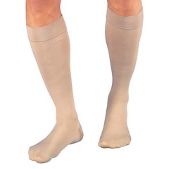 JOBST Relief 15-20mmHg Compression Stockings Knee High, Closed Toe, Beige, Large