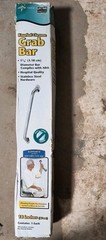 Medline ADA Compliant Knurled Grab Bar -18 in. x 1-1/4 in. bath safety