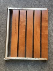 20″ Folding Teak Wood Folding Shower Seat Wall Mounted