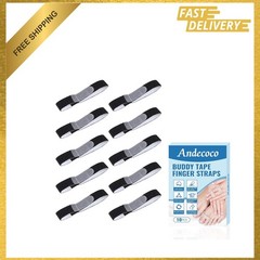 Buddy Tape Finger Straps 10pcs Black Finger Wrap Band Splint for Fingers, Buddy