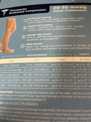 Amazon Basic Care Medical Compression Stockings, 20-30 mmHg Support, Women & Men