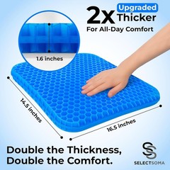 Lightweight Double Layer Gel Cushion with Washable Covers for Comfort Anywhere