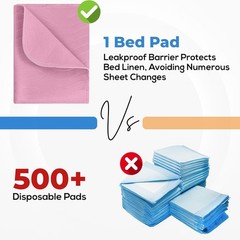 Utopia Bedding Washable Underpads 34″ x 52″ – Pack of 4, Pink – FREE SHIPPING