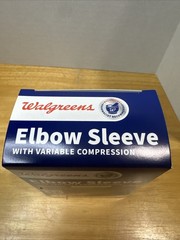 Walgreens Elbow Sleeve Variable Compression Size L/XL Black, Left Or Right