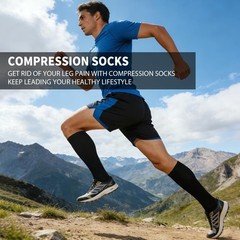 Sooverki Copper Compression Socks for Men & Women 8 Pack 15-20mmHg – Knee Hig…