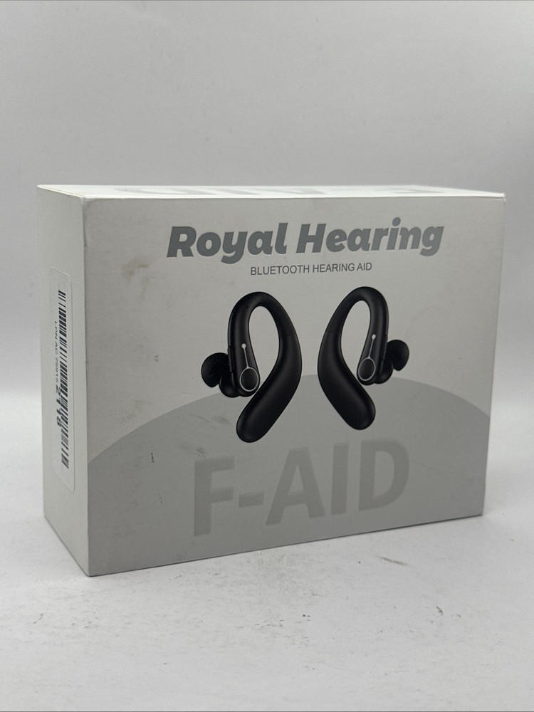 Royal Hearing , Hearing Aids for Seniors with Bluetooth F-AID Black With Case