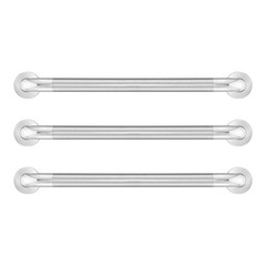 24 in. Grab Bar Combo in Polished Stainless Steel (3-Pack)