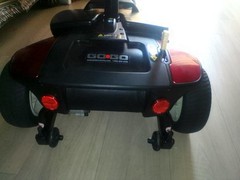 Pride Mobility Go-Go 4-Wheel Electric Mobility Scooter w/ Storage, Red/Black