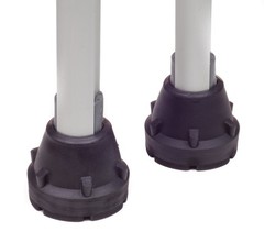 „2 Pack Universal Crutch & Cane Tips 3/4″“ 7/8″“ Heavy Duty Rubber Black“