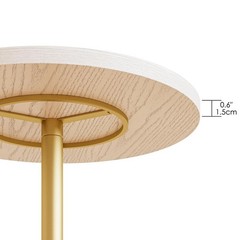 Masupu Drink Table Round Side Table For Small Spaces Pedestal Side Table Small