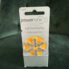 Powerone Hearing Aid Battery Size P10 – 6 batteries/pack X 11= 66 Batteries