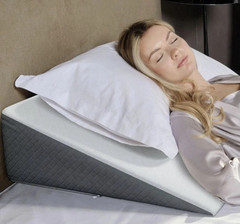 Kolbs Bed Wedge Pillow Memory Foam Medical Grade Core 24″ x 24″ x 7.5″