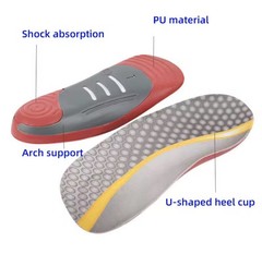 Dr. A-Z Kids 3/4 Custom Feet Orthotic Gel Insole Shoe Inserts (Pair) 7 inches