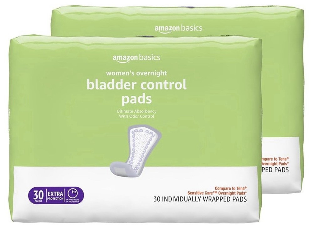 Amazon Basics Women Incontinence Bladder Control Pads 60 Count Extra Protection