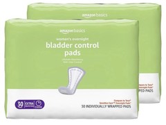 Amazon Basics Women Incontinence Bladder Control Pads 60 Count Extra Protection