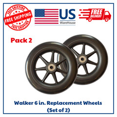 Walker 6 in. Replacement Wheels (Set of 2)