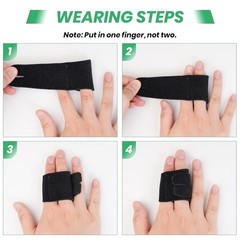 2PCS Finger Buddy Straps for Arthritis Finger Brace for Sport, Basketball, Tenni