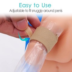 10pcs Male External Catheter Strap, Adjustable & Reusable Urinary…