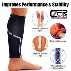 Compression Calf Sleeve Sports Running Leg Foot Support Brace Shin Sports Socks