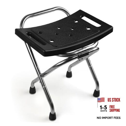 Folding Shower Seat, Stainless Eligible Shower Chair for Inside Shower, 400lbs
