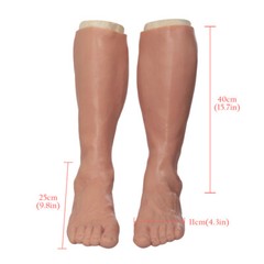 Highly Simulated Skin Artificial Silicone Prosthesis Foot Sleeve Leg Cover Scars