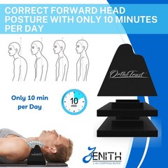 3-in-1 Cervical Traction Neck Corrector Device for Forward Head Posture Relief &