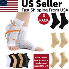 Foot Plantar Fasciitis Arch Support Compression Socks Ankle Heel Brace Sports